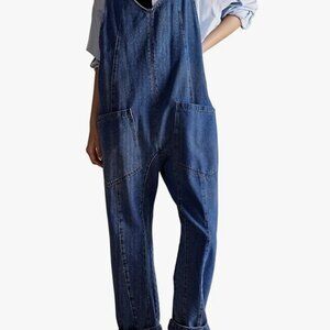 Denim Overalls Jumpsuit